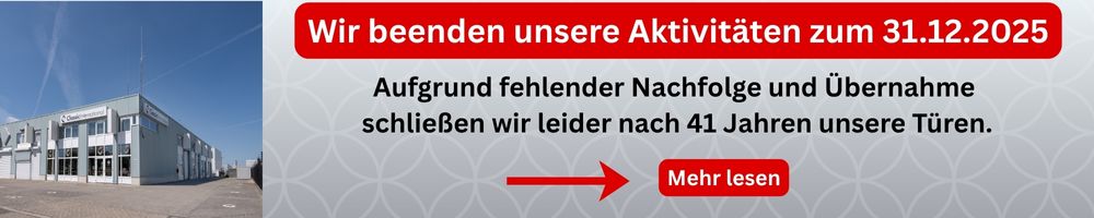 Wir beenden unsere Aktivitäten zum 31.12.2025